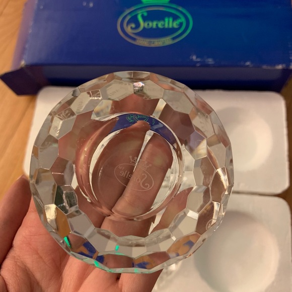 NEW Sorelle Crystal Candle Holders - Picture 2 of 2
